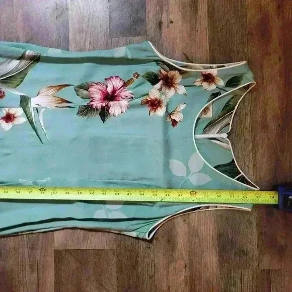 Hawaiian Birds of Paradise Hibiscus Maxi Dress Size Small - Picture 7 of 8